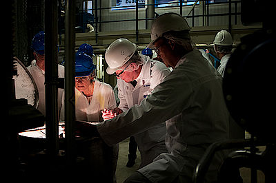 Ministerpräsidentin Malu Dreyer besucht die Chemische Fabrik Budenheim