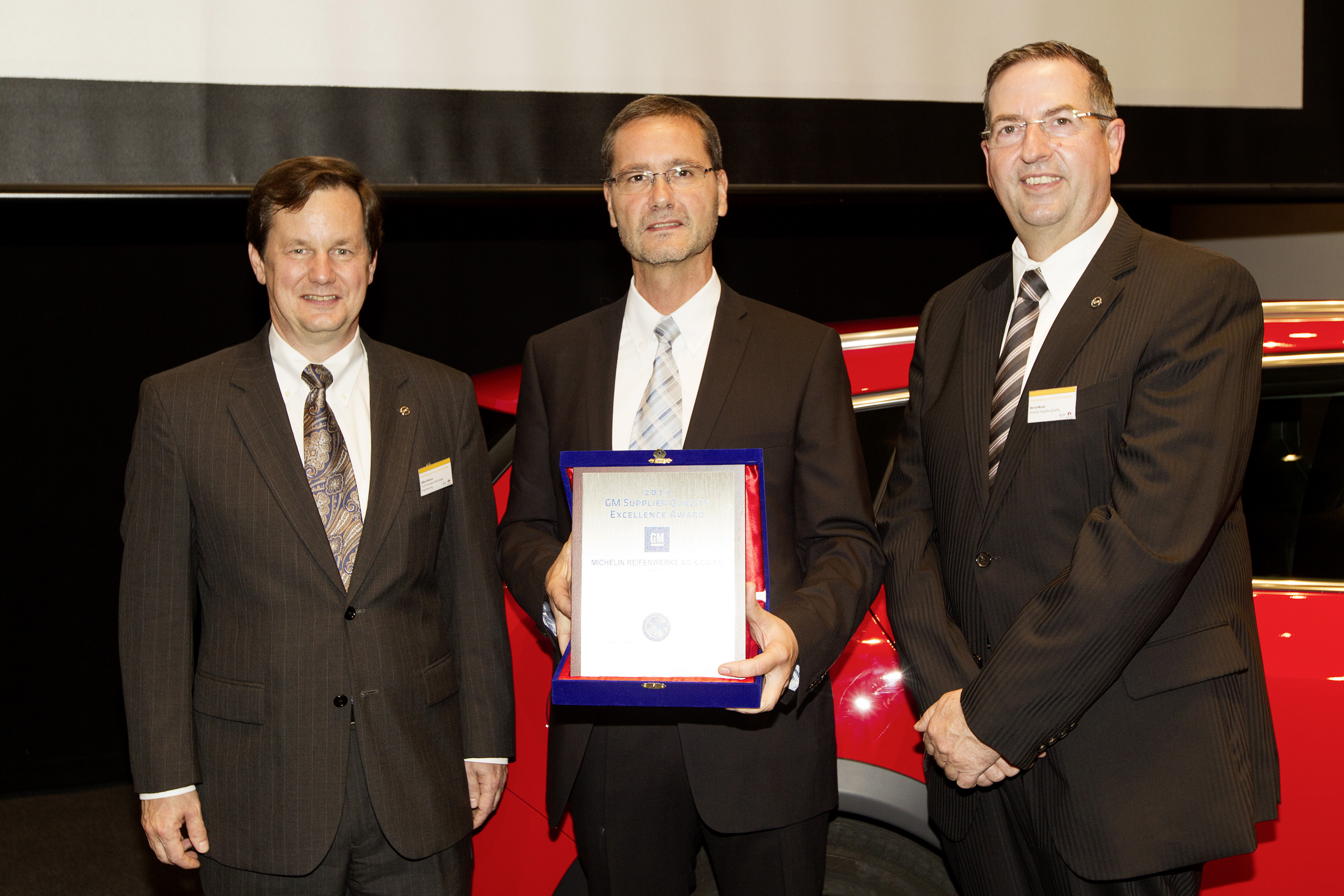 Michelin Werk Bad Kreuznach erhält zum zweiten Mal den "General Motors Supplier Quality Excellence Award"
